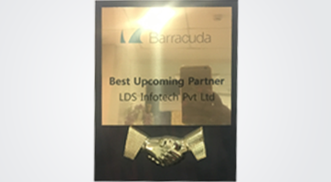 Best upcoming partner award by Barracuda